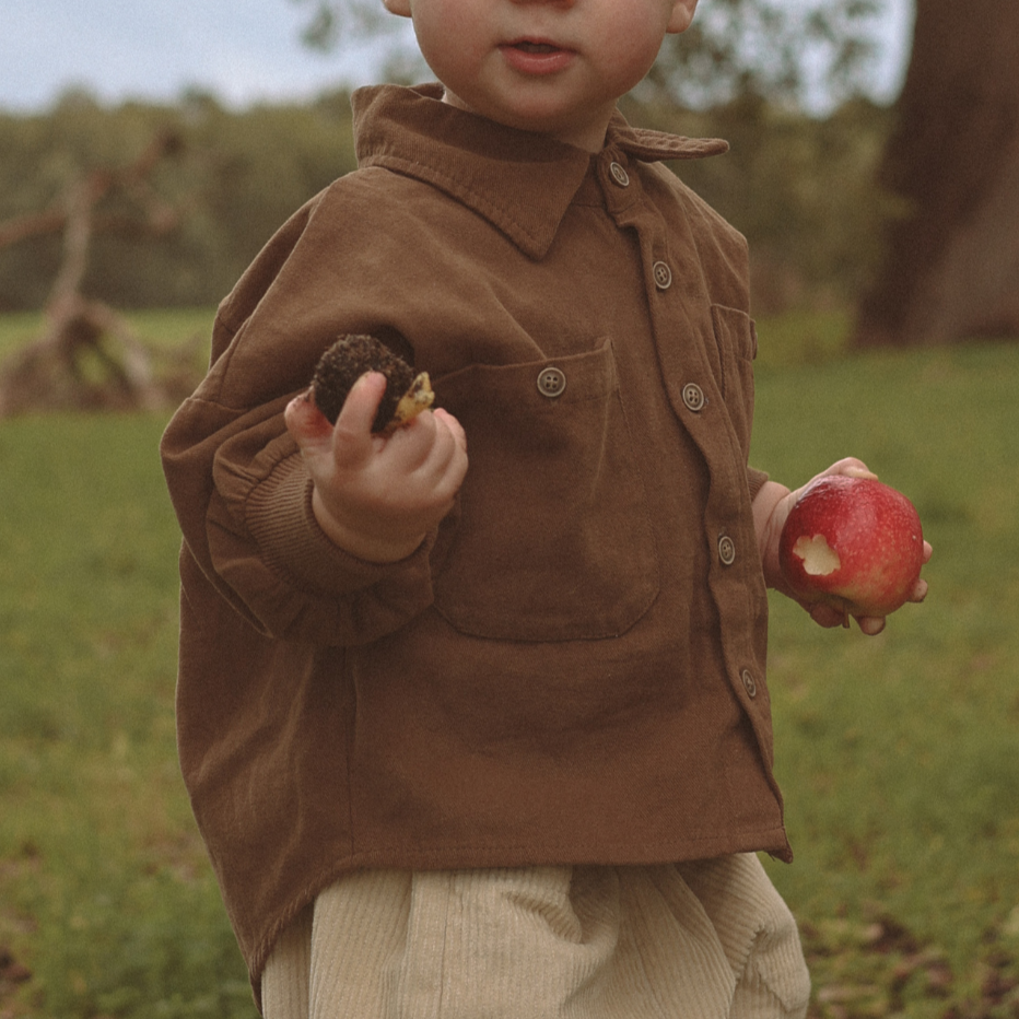 Button up kids jacket shirt 